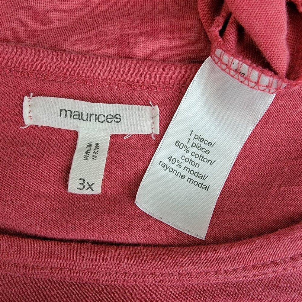 Maurices Flutter Sleeve Top Plus Size 3x Cotton M… - image 4